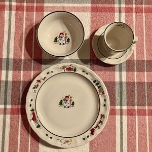 COPY - Pfaltzgraff Snow Village 4 pc. Set—One 4 piece set (set 3)